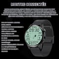 Miniatyrbild 2 av 4: INN Smart Watch Smart Watch Bluetooth Call Sports Watch 360x360 IPS Watch Diameter 36-40mm Magnetisk laddning Svart