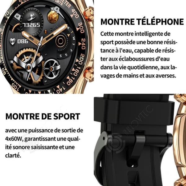 INN Smart Watch 240mah 1,32 tum smart klocka dam män sportklocka samtal ringer smart sportklocka