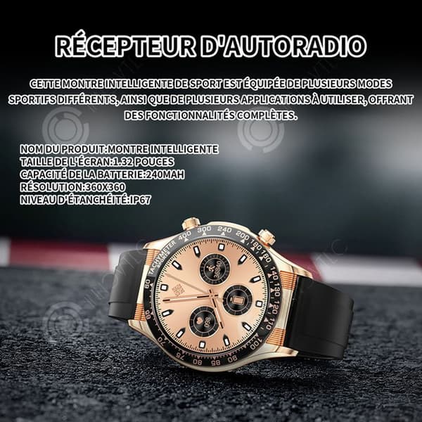 INN Smart Watch 240mah 1,32 tum smart klocka dam män sportklocka samtal ringer smart sportklocka