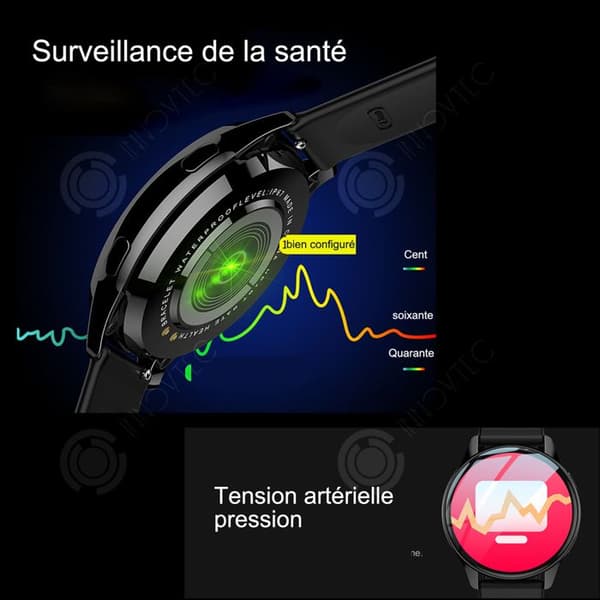 INN Smart klocka 4-7 dagars passningstid smartklocka bluetooth klocka hälsoövervakning träningsfrekvens bluetoo klocka
