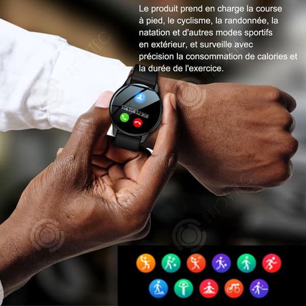INN Smart klocka 4-7 dagars passningstid smartklocka bluetooth klocka hälsoövervakning träningsfrekvens bluetoo klocka