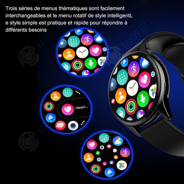 INN Smart klocka 4-7 dagars passningstid smartklocka bluetooth klocka hälsoövervakning träningsfrekvens bluetoo klocka