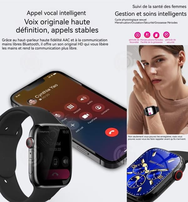 INN Smart Watch IP67 smart sportklocka utrustad med informationspåminnelse för flera sportlägen kan laddas trådlöst