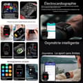 Miniatyrbild 3 av 4: INN Smart klocka sport smartklocka bluetooth samtal vattentät skärm ny stil smart klocka herr kvinnors multisportlägen