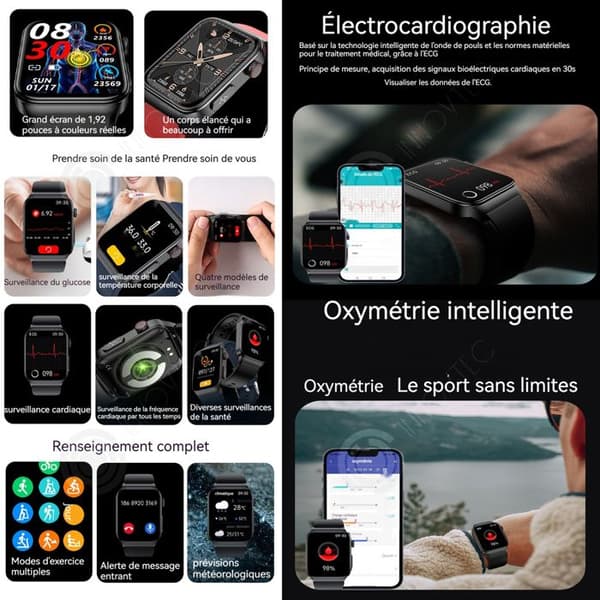 INN Smart klocka sport smartklocka bluetooth samtal vattentät skärm ny stil smart klocka herr kvinnors multisportlägen