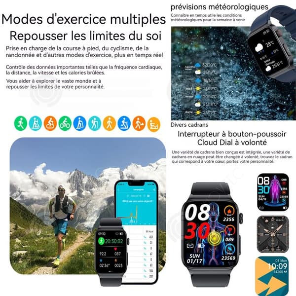 INN Smart klocka sport smartklocka bluetooth samtal vattentät skärm ny stil smart klocka herr kvinnors multisportlägen