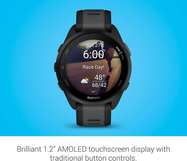 Garmin Forerunner Löpande smartklocka - Svart och Grå
