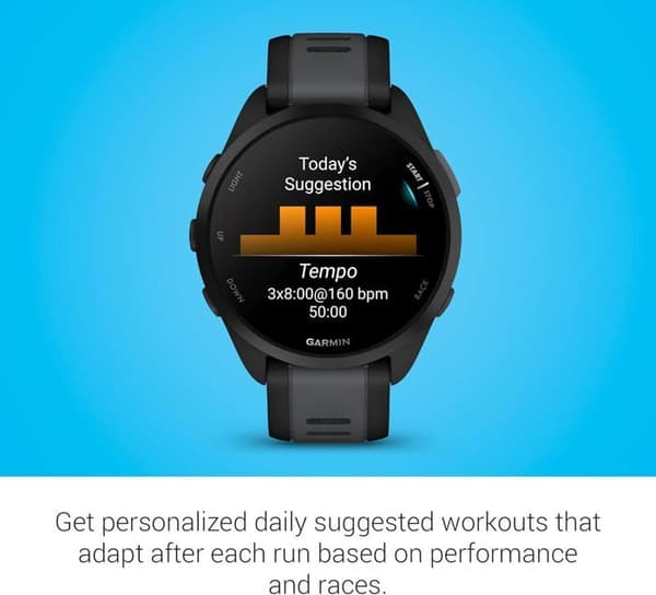 Garmin Forerunner Löpande smartklocka - Svart och Grå
