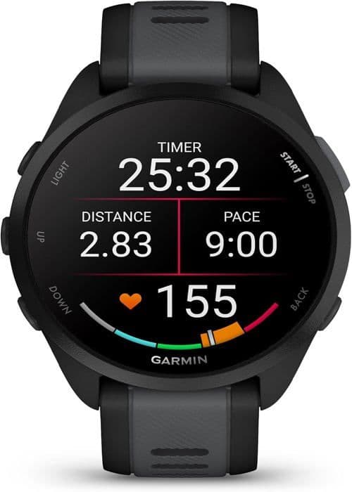 Garmin Forerunner Löpande smartklocka - Svart och Grå