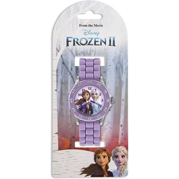 Klocka - DISNEY FROST - Tidslärare - Kvarts - Barn - Lila - 33 mm