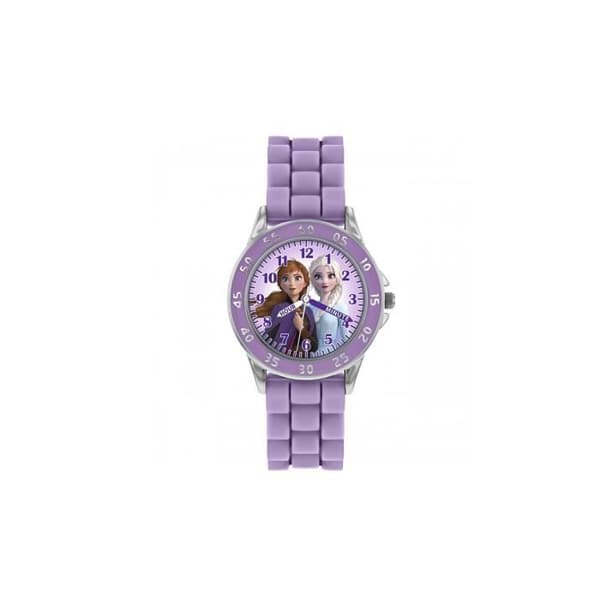 Klocka - DISNEY FROST - Tidslärare - Kvarts - Barn - Lila - 33 mm
