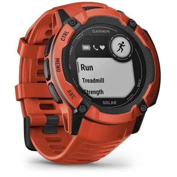 Ansluten GPS-klocka - GARMIN - Instinct 2X Solar Red