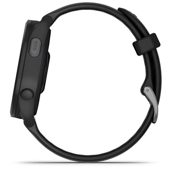 Ansluten GPS-klocka - GARMIN - Forerunner 165 - 1,2" - Svart med svart och grå rem