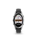 Miniatyrbild 3 av 4: Montre connectée Garmin fenix E AMOLED 47 mm Stål Silver med Graphite armband