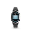 Miniatyrbild 4 av 4: Montre connectée Garmin fenix E AMOLED 47 mm Stål Silver med Graphite armband