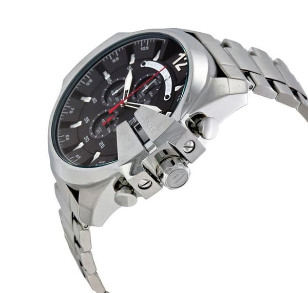 Diesel herrklocka Mega Chief DZ4308 Silver Steel Armband