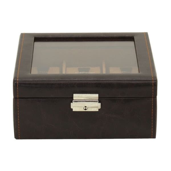 Box för 6 klockor - Friedrich 23 - Bond - Brun - Glaserad
