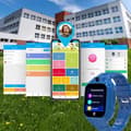Miniatyrbild 3 av 4: FOREVER Smartwatch GPS WiFi Barn Se Mig! 3 Blå Läraktig Klocka Barn GPS