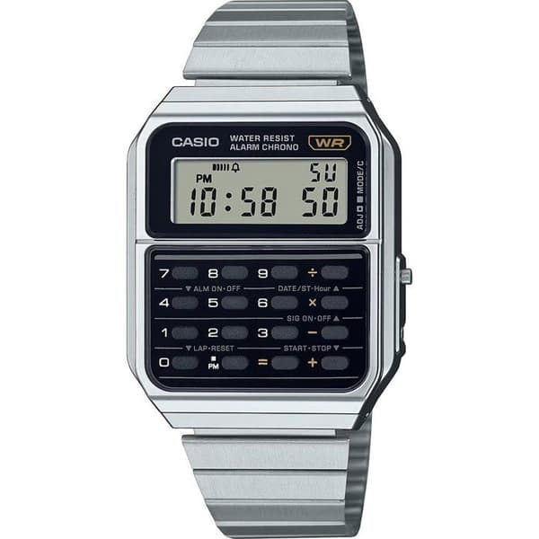 Casio Watch - Unisex - CA-500WE-1AEF - Rostfritt stål - Svart - 3 bar