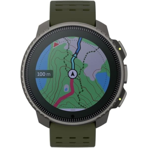 GPS sport ansluten klocka - ALTIMETER - SUUNTO - VERTICAL TITANIUM SOLAR FOREST Skärmdiameter 49 mm