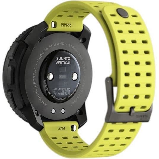 GPS sport ansluten klocka - ALTIMETER - SUUNTO - VERTICAL - Black Lime - Skärmdiameter 49 mm
