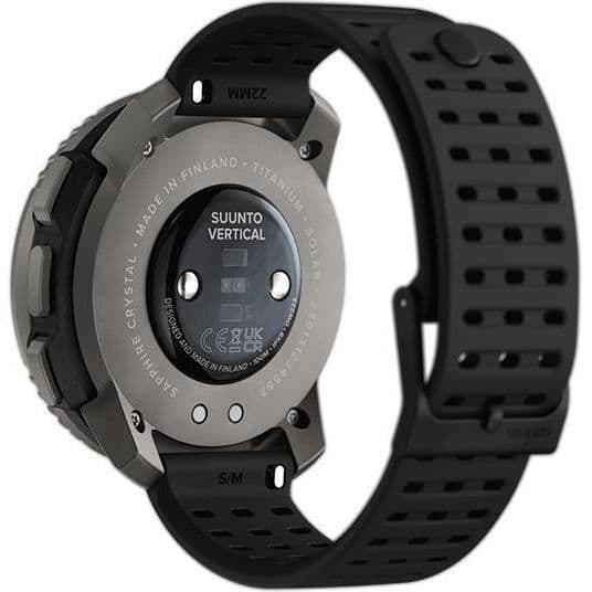 GPS sport ansluten klocka - ALTIMETER - SUUNTO - VERTICAL TITANIUM SOLAR BLACK Skärmdiameter 49 mm