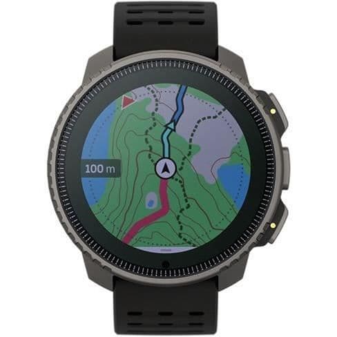 GPS sport ansluten klocka - ALTIMETER - SUUNTO - VERTICAL TITANIUM SOLAR BLACK Skärmdiameter 49 mm