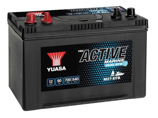 Yuasa M27EFB vehicle battery EFB (Enhanced Flooded Battery) 90 Ah 12 V 700 A Marine