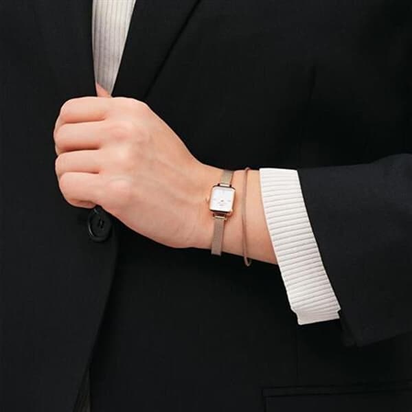 Melrose Perfect Pair Fashion Bronze Steel Armband DW0040067 - Längd: 16,5 cm