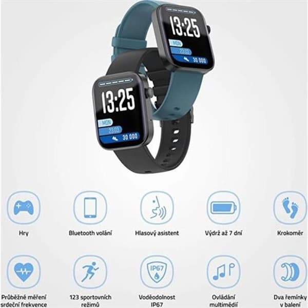 Smartwatch BCool 2 Plus svart armband