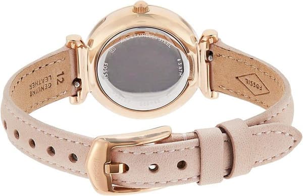 Klocka - FOSSIL - Mini Carlie - Ljusrosa läder - Analog - Chic