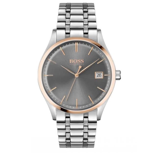 Hugo Boss - Klocka Herr - Kvarts - Analogue - Armband Rostfritt Stål Silver - 1513834