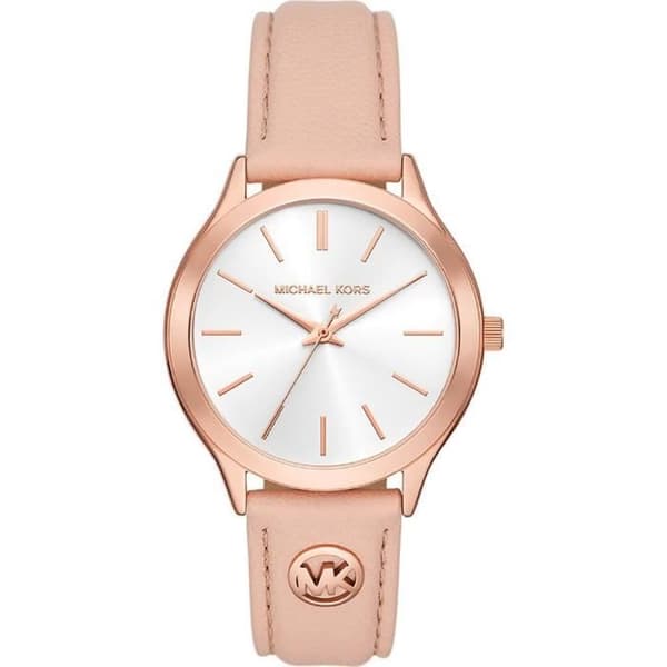 Damklocka Michael Kors MK7467 i Rosa Läder - Diameter 38mm - Vattentålig 3 ATM