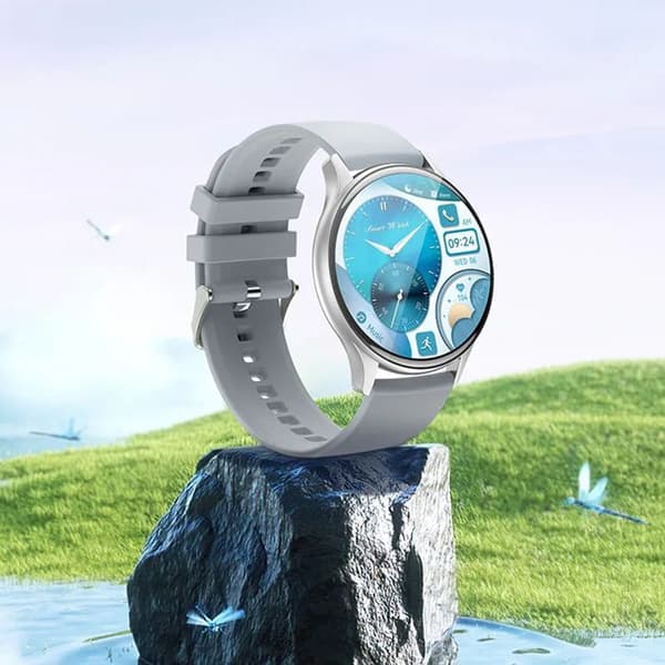 Klocka 1,43 tum, Bluetooth 5.0, IP68, 260mAh - Hoco Amoled (Y15) - Silver