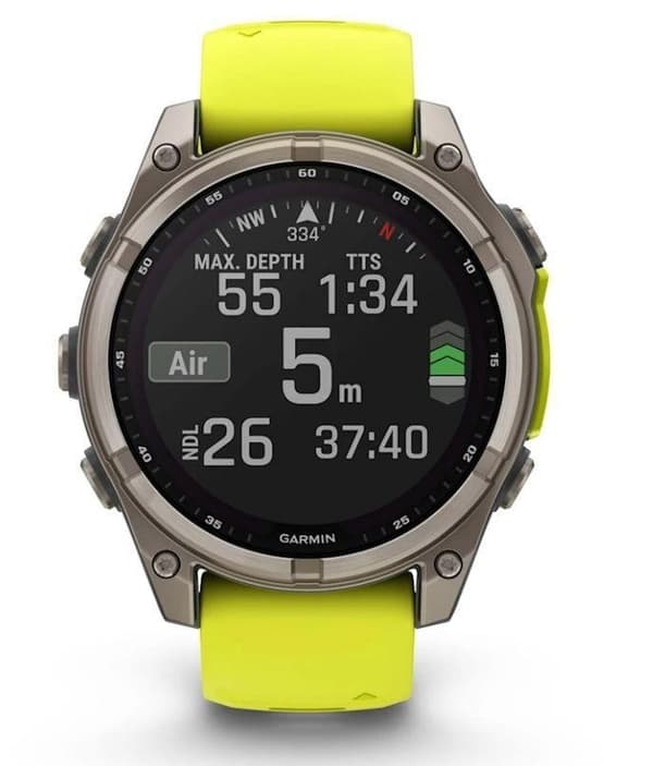 Smartwatch fenix 8 sapp. sol/gul 010-02907-21, Garmin