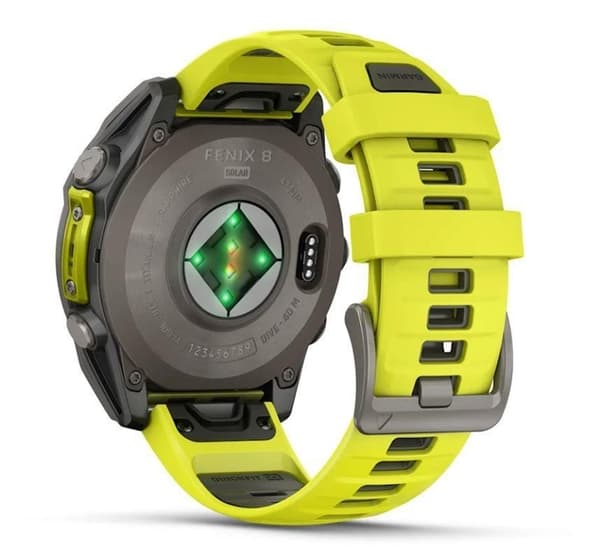 Smartwatch fenix 8 sapp. sol/gul 010-02907-21, Garmin