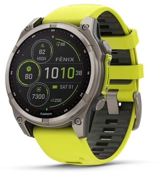 Smartwatch fenix 8 sapp. sol/gul 010-02907-21, Garmin