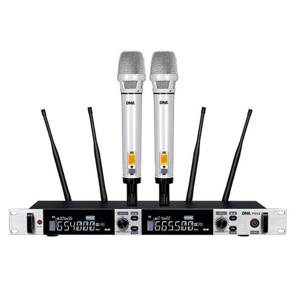DNA PSV 2 wireless microphone with 2 handheld transmitters