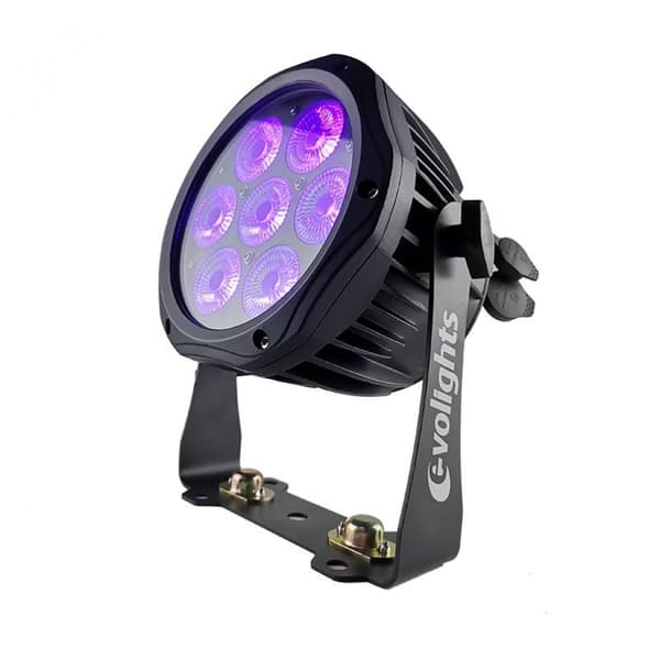 Lighting EVOLIGHTS GLACIER 7 LED PAR 7x10W RGBWA-UV IP65