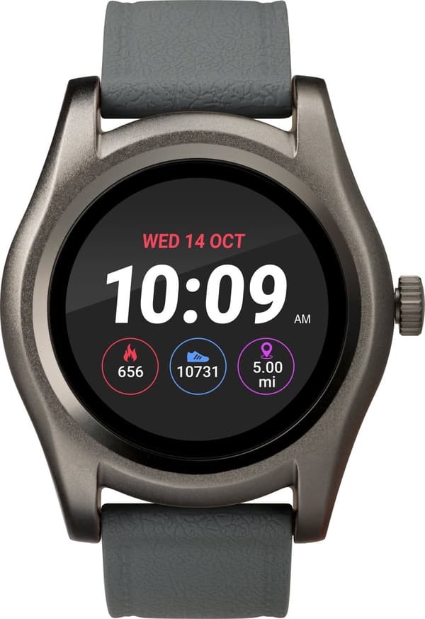 iConnect® by Timex 45mm Silicone Strap Smartwatch