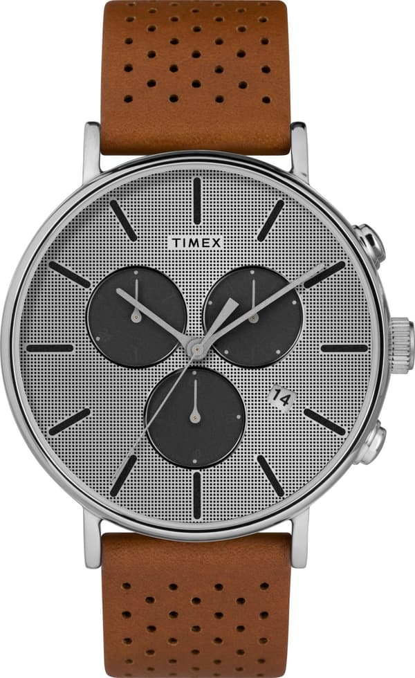 Timex Fairfield Chronograph Supernova™ 41mm Leather Strap Watch TW2R79900
