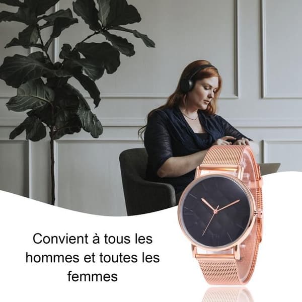 TD® Quartz Armbandsur Casual och Business Series Mesh Bältesklocka Herrpresenter 2434549