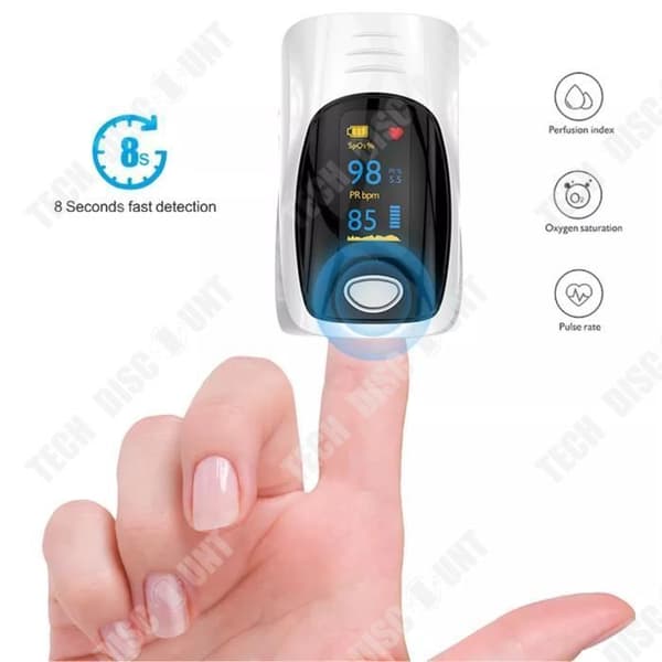 TD® Finger Clip Typ Body Index Meter Hem Ljusstyrka Justerbar Touch Monitor Liten och bärbar