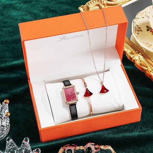 Damklocka - Kvartsklocka - 30M vattentät - Halsband - Armband - Elegant present