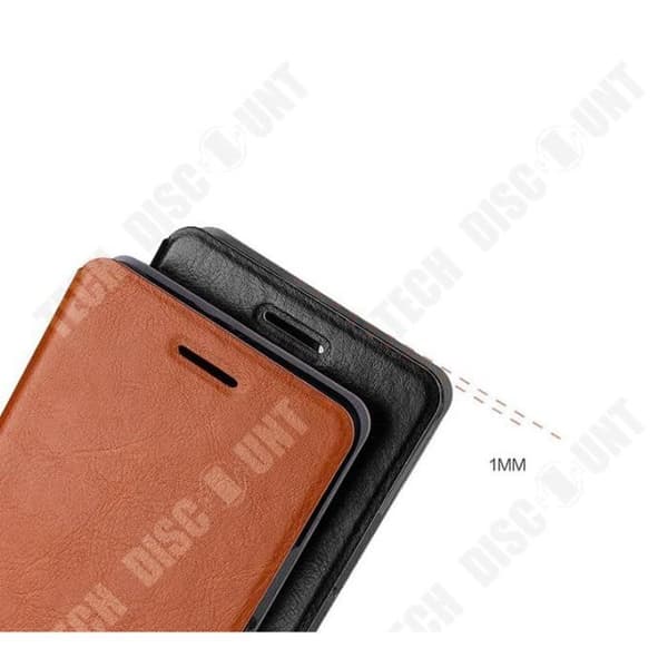 TD® Samsung Galaxy J3 (2017) Fodral Plånbok Flip PU Läder Ultra Slim Magnetic Shockproof Kortplatser Fodral Skal - Svart