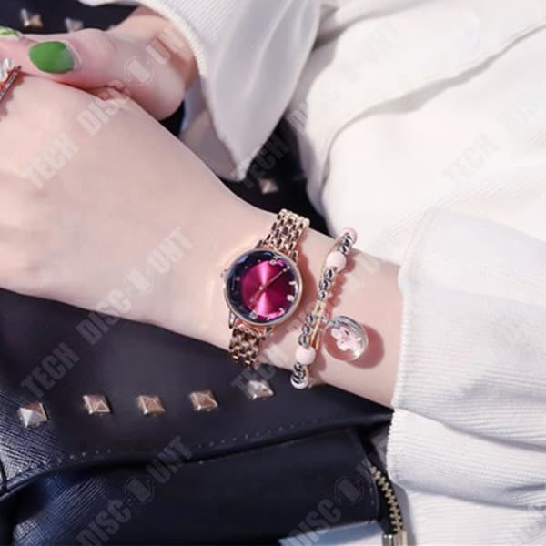 TD® Rhinestone par kvarts ur set enkel retro litterär ultratunt stålbälte presentförpackning för damer