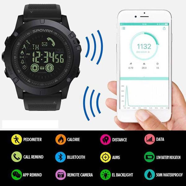 TD® Smart Watches PR1 Long Standby IP68 Movement Vattentät Bluetooth Smart stegräknare