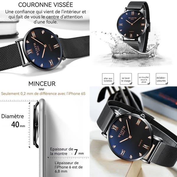 Mode Fresh Business Trend Enkel Mesh Bälte Watch Herr Casual Watch Quartz Watch