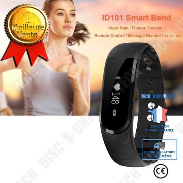 TD® Smart Armband Bluetooth-Smart Pulsklocka Stegräknare Sömnkaloriövervakning Vattentät Activi
