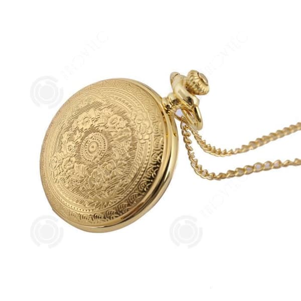 INN® Quartz Fick Watch Mode Trend Retro Personlighetshänge Bright Guld Legering Kedja Kronograf Dekoration